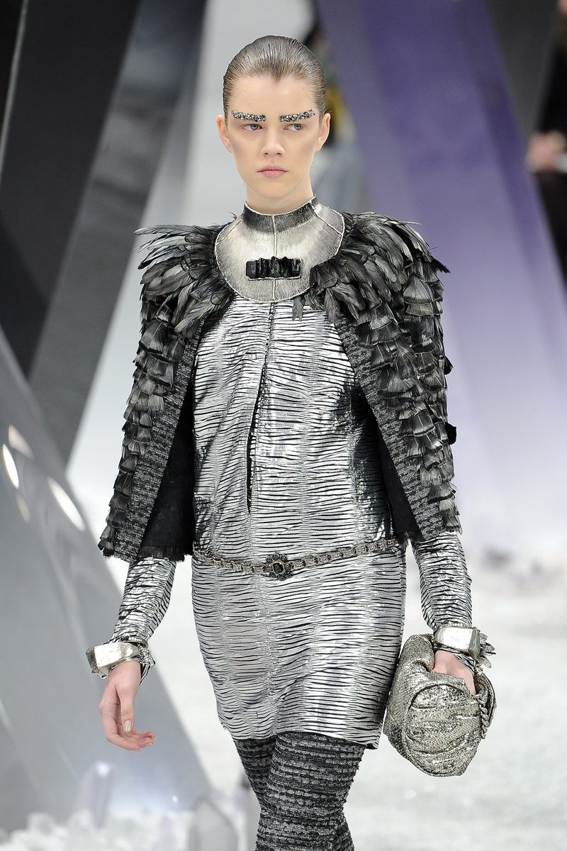 Illustration for article titled Karl Lagerfeld holds a fashion show in Superman's Fortress of Solitude